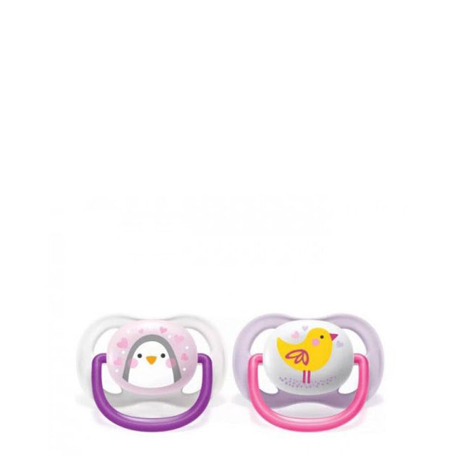 Philips Avent Chupetas Ultra Air Animal Menina 0-6M 2un.