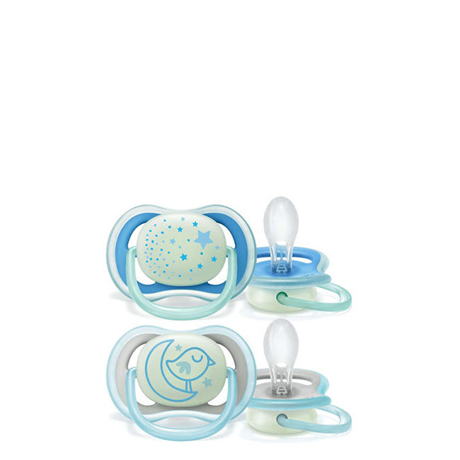 Philips Avent Chupetas Ultra Air Night Time Menino 6-18M 2un.