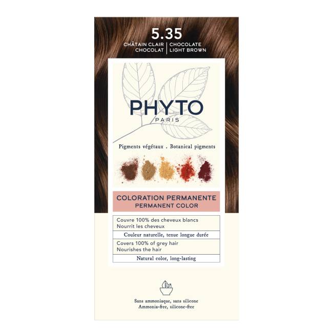 Tinte permanente Phytocolor 5.35 Marrón chocolate claro