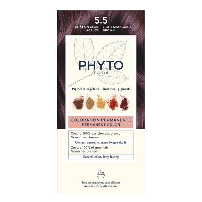 Phyto Color 5.5 Castaño Claro Caoba – imagen 2