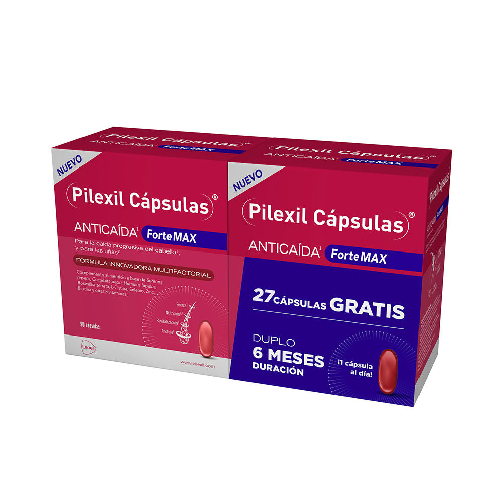 Pilexil Forte Max - Set de 2 cápsulas anticaída (90 cápsulas)