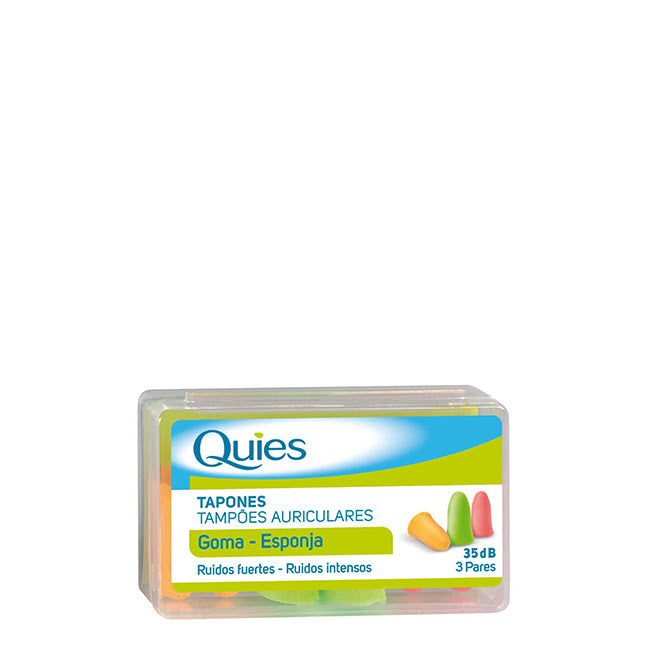Quies Tampões de Ouvido Espuma Multicores x6