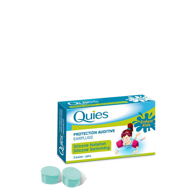 Protectores auditivos de silicona para natación Quies Kids x6