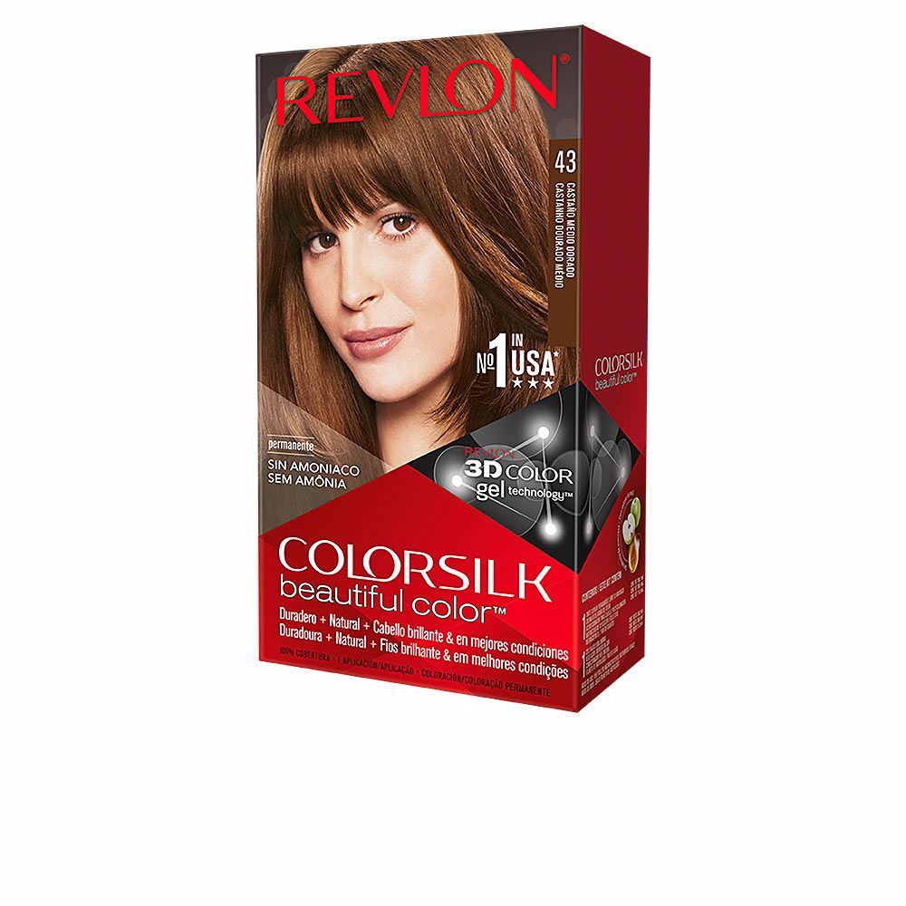 Revlon ColorSilk Coloração Permanente 43 Medium Golden Brown