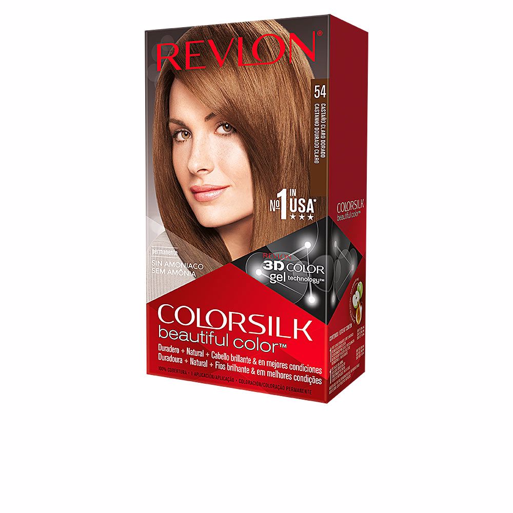 Tinte permanente para el cabello Revlon ColorSilk 54 Castaño dorado claro