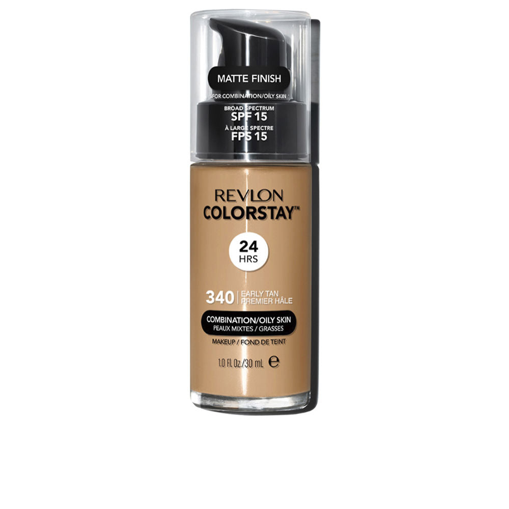 Base de maquillaje Revlon Colorstay para piel mixta/grasa, color 340 Early Tan, 30 ml