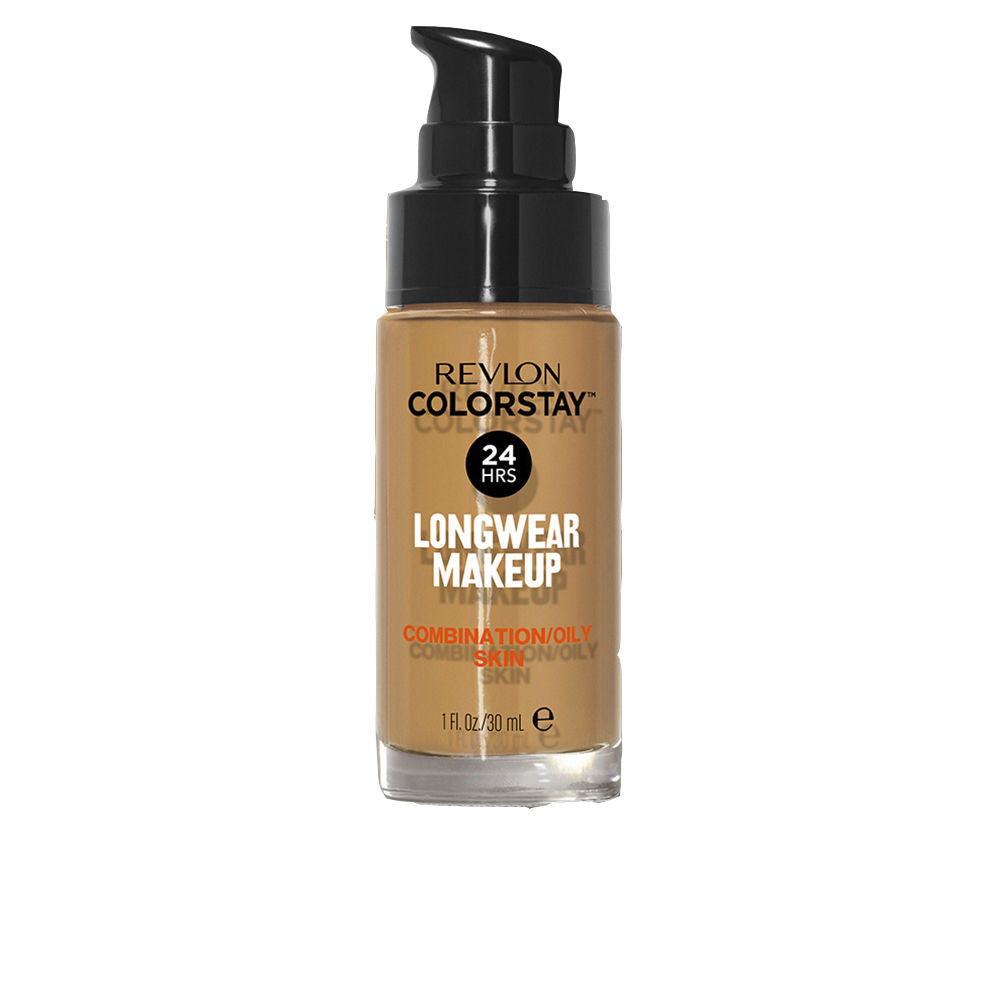 Base de maquillaje Revlon Colorstay para piel mixta/grasa, color 370 Tostado