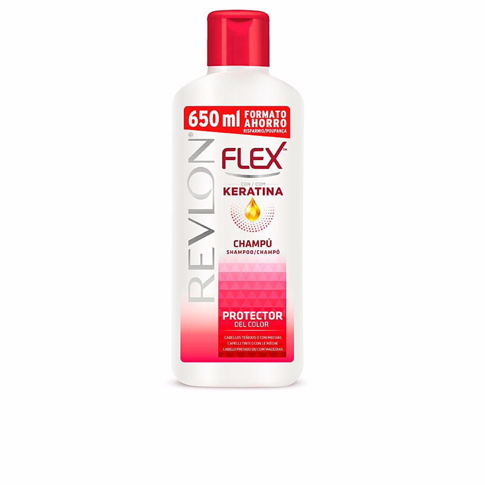 Revlon Flex Keratin Shampoo Cabelo Pintado ou com Madeixas 650ml