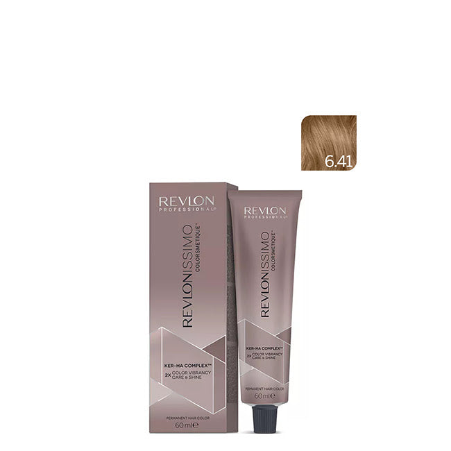Revlon Revlonissimo Colorsmetique Coloração Permanente Cor 6,41 Dark Chestnut Ash Blonde 60ml