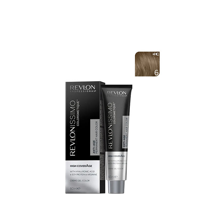 REVLON PROFESSIONAL Revlonissimo Colorsmetique High Coverage Permanent Hair Color - HC 6 (60 ml)