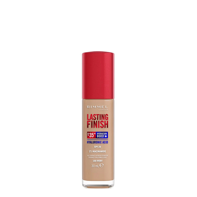Rimmel London Lasting Finish Hyaluron Boost SPF20 Base 100 Ivory 30ml