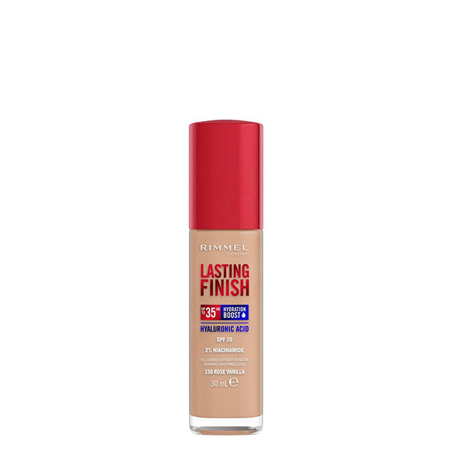 Rimmel London Lasting Finish Hyaluron Boost SPF20 Base 150 Rose Vanilla 30ml