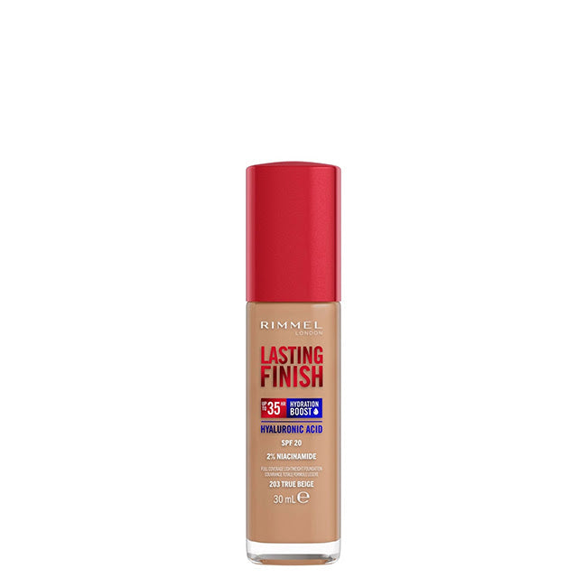 Rimmel London Lasting Finish Hyaluron Boost SPF20 Base 203 True Beige 30ml