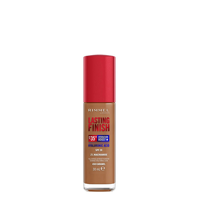 Rimmel London Lasting Finish Hyaluron Boost SPF20 Base 450 Caramel 30ml
