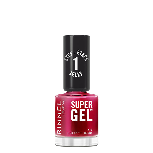 Rimmel London Super Gel Nail Polish Color 14 Pink To The Berry 12ml
