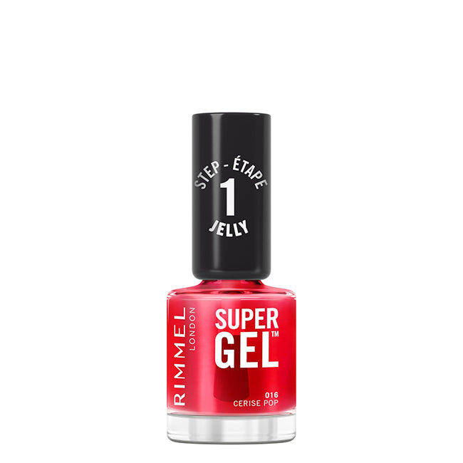 Rimmel London Super Gel Nail Polish Color 16 Cerise Pop 12ml