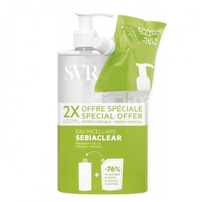 SVR Sebiaclear Água Micelar + Recarga 400ml