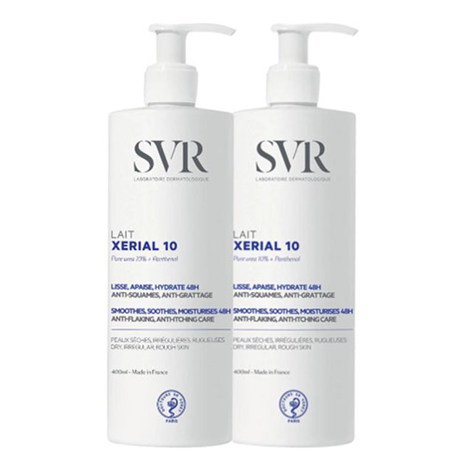 SVR Xerial 10 Duo Loção Corporal Hidratante 2x400ml