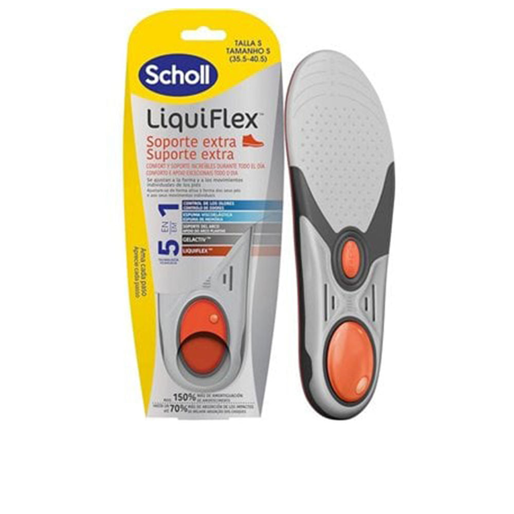 Scholl LiquiFlex Insoles Reinforced Support Size 35.5 to 40.5 EU