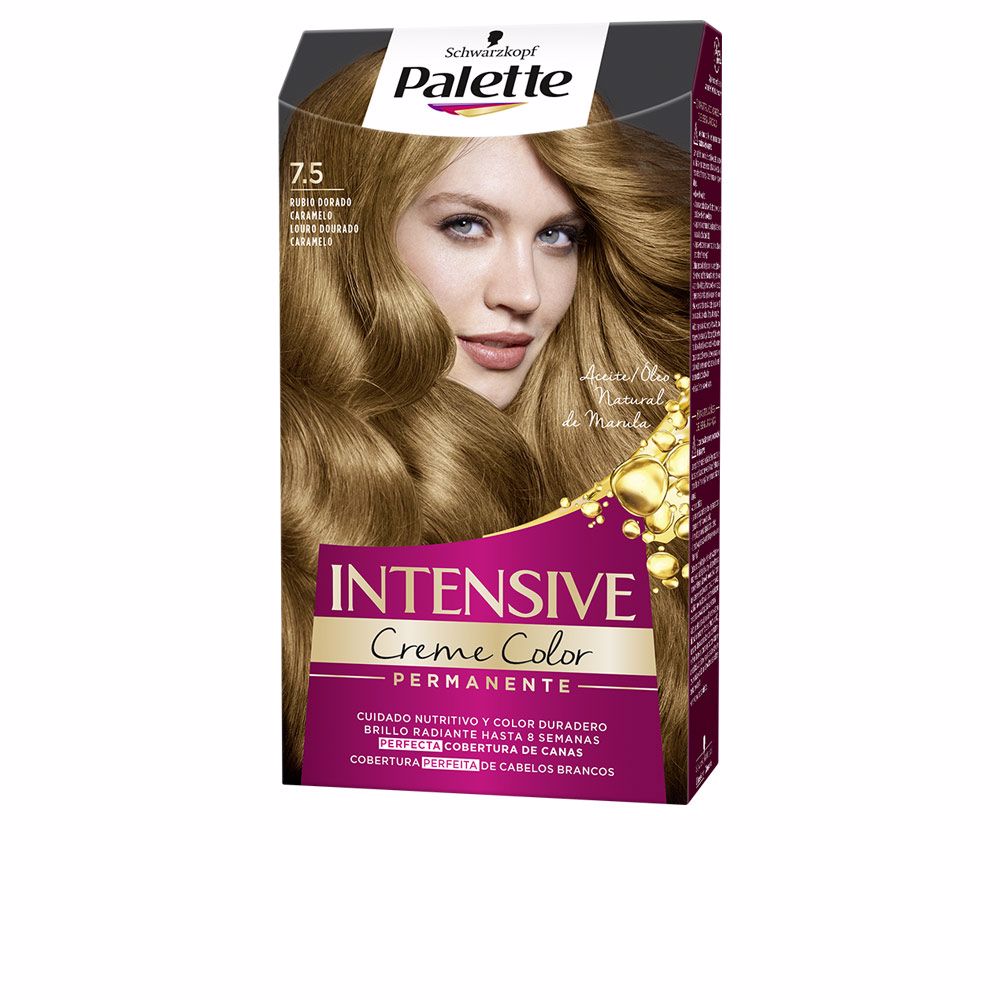Schwarzkopf Palette Intensive Coloração Permanente Cor 7.5 Golden Caramel Blonde