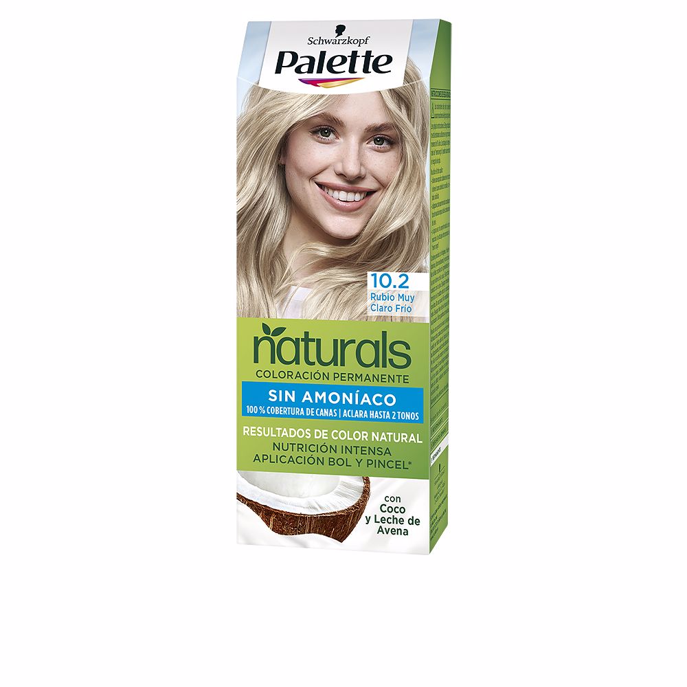 Schwarzkopf Palette Natural Coloração Permanente 10.2 Light Very Cool Blonde