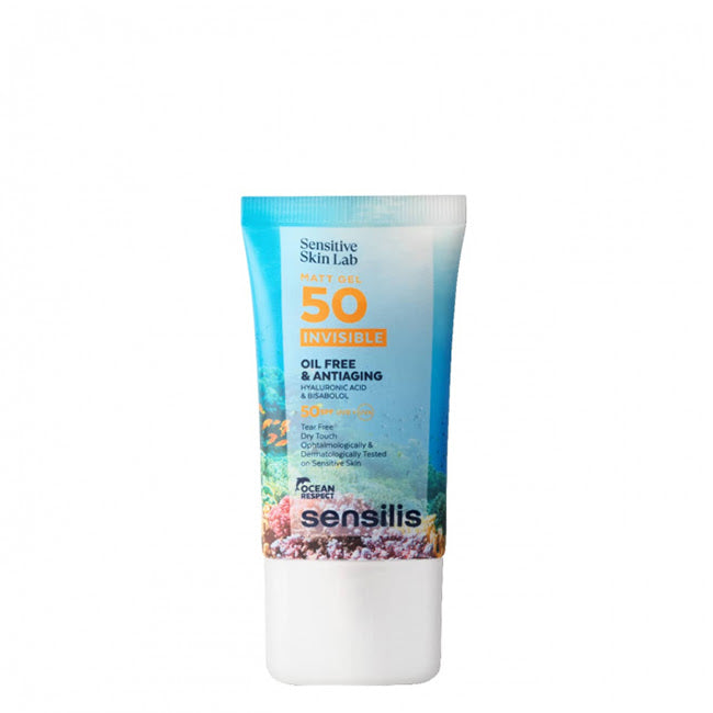 Sensilis Sun Matt Gel SPF50 Invisible Oil Free & Antiaging Gel Matificante 40ml