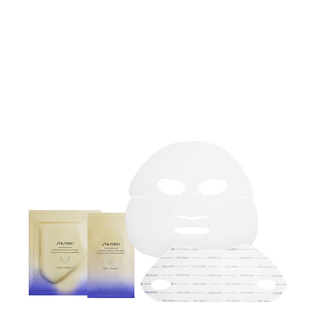 Shiseido 906-69579 Mascarilla Reafirmante para Mujer Vital Perfection Liftdefine Radiance, 6 Piezas