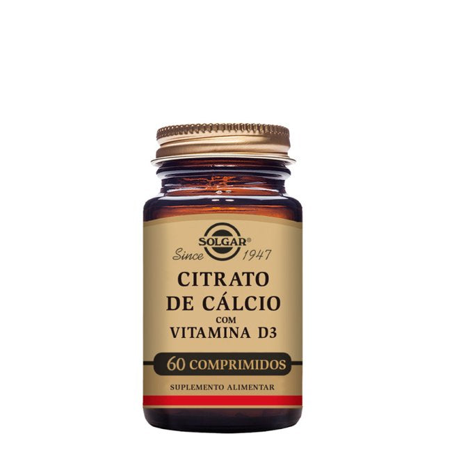 Solgar Citrato de Cálcio com Vitamina D3 Comprimidos x60