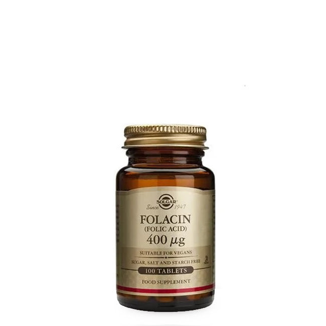 Solgar Folacin Ácido Fólico 400mcg 100 Comprimidos
