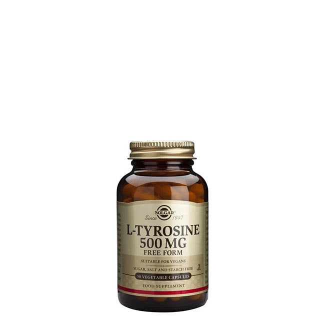 Solgar L-Tyrosin 500 mg pflanzliche Kapseln 50 Stk.