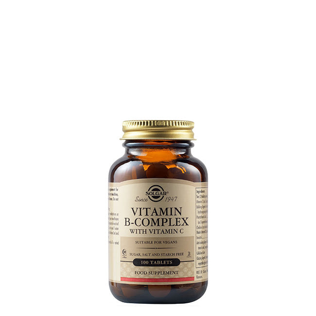 Solgar Complexo Vitamina B + Vitamina C Comprimidos x100