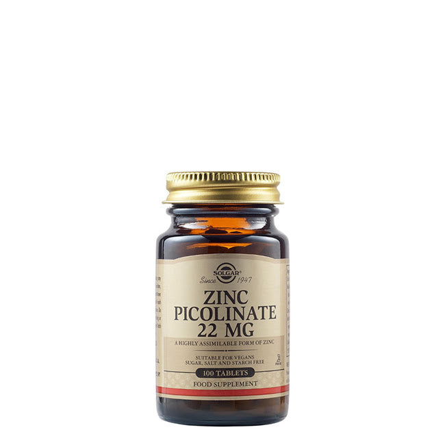 Solgar Zinco Picolinato 22mg Comprimidos x100