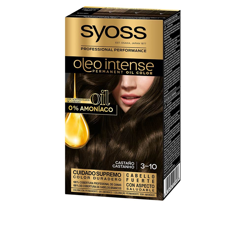 Syoss Oleo Intense Ammonia-Free Permanent Oil Coloração 3.10 Chestnut