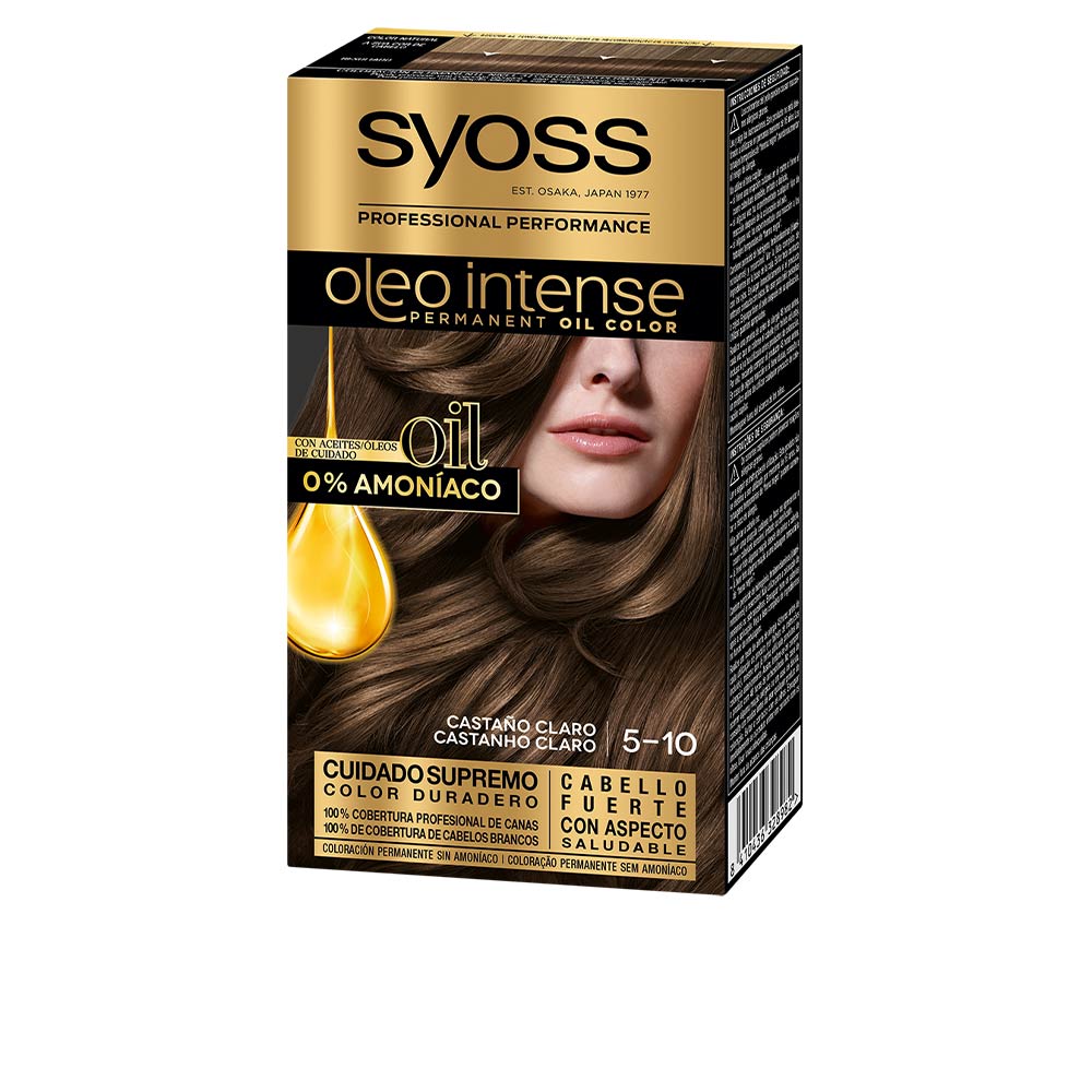 Syoss Oleo Intense Coloração Permanente sem Amoníaco 5.10 Castanho Claro