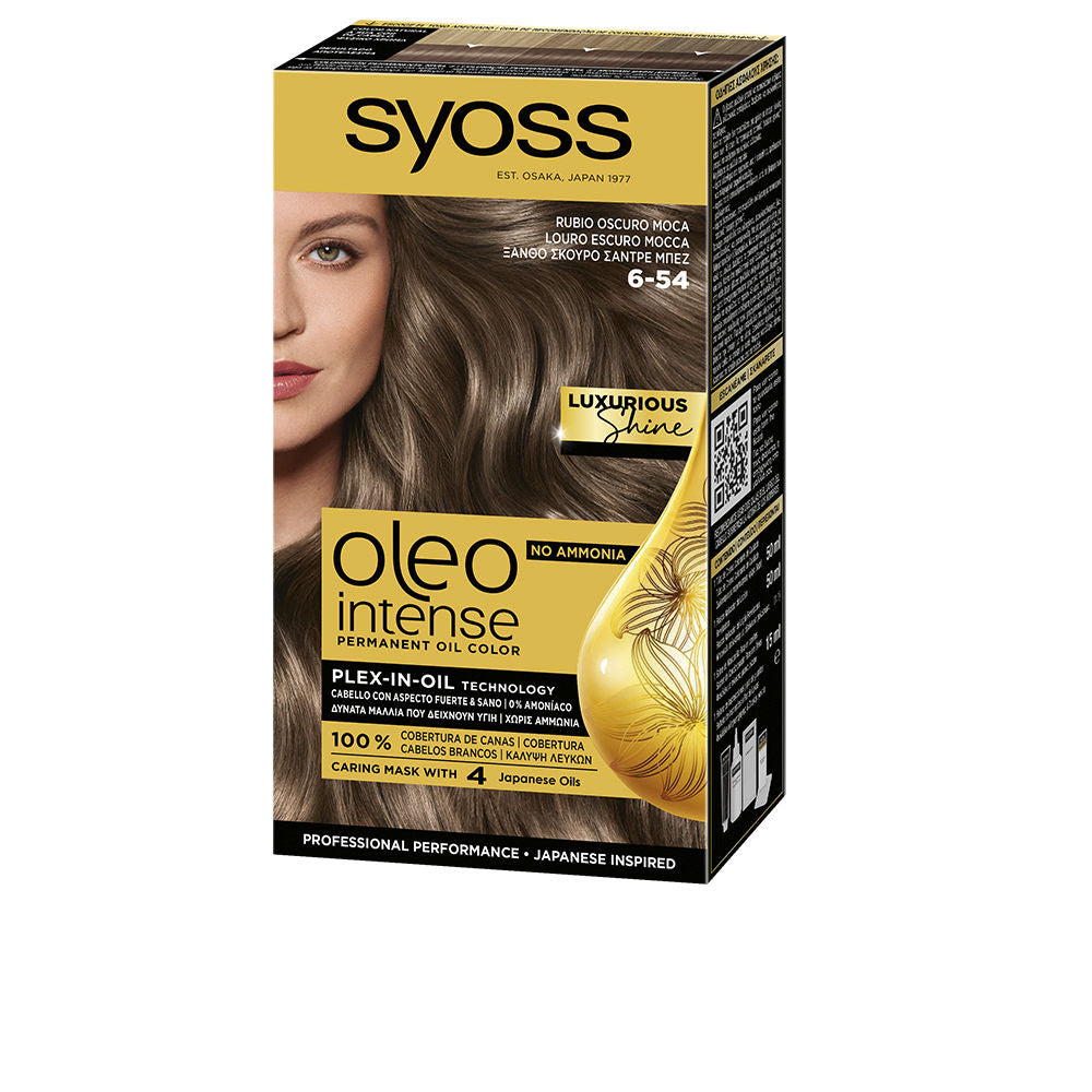 Syoss Oleo Intense Ammonia-Free Permanent Oil Color 6-54 Dark Mocha Blonde