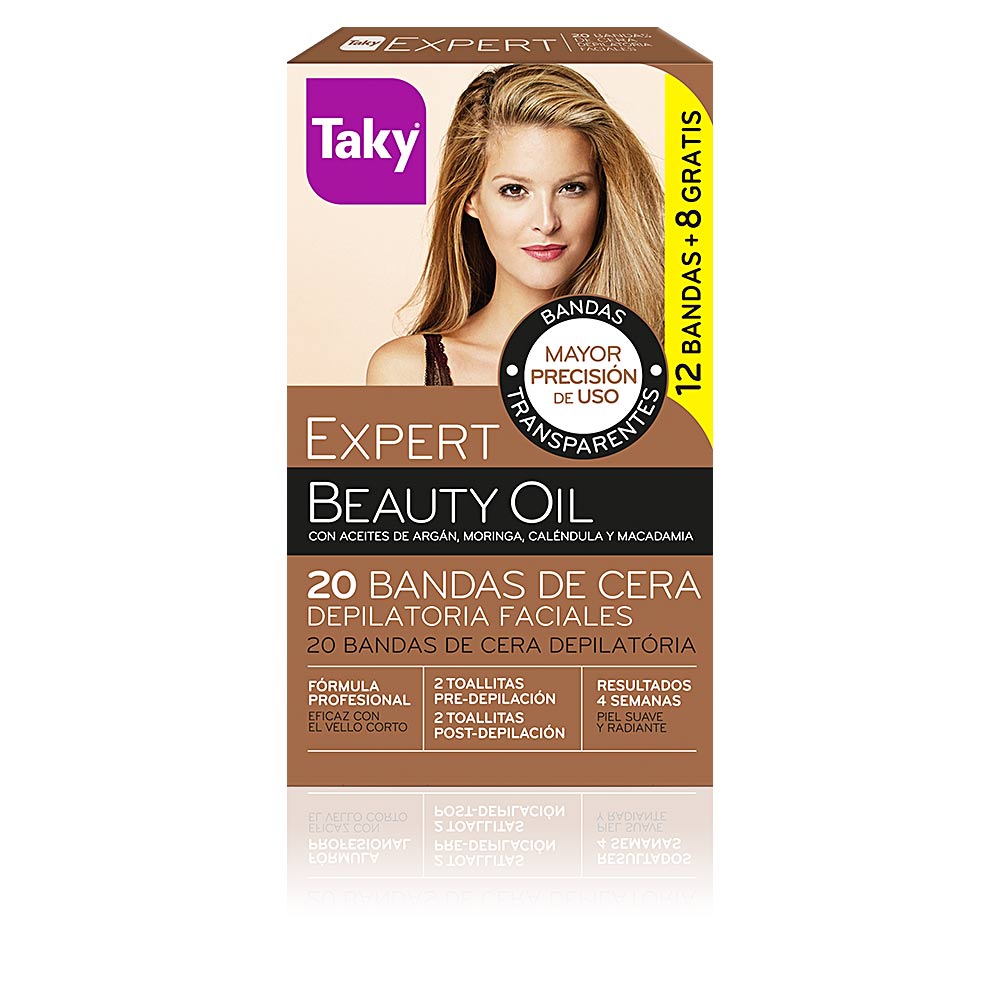 Taky Natural Oils Bandas Depilatórias Faciais x20