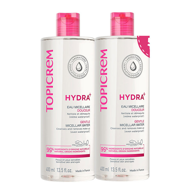 Topicrem Hydra+ Gentle Micellar Water Duo 2x400ml
