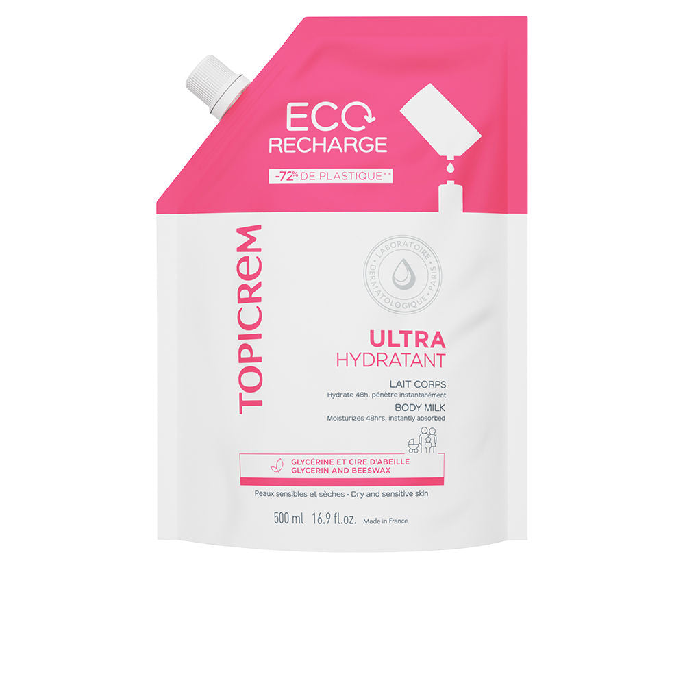 Topicrem UH Leite de Corpo Ultrahidratante Recarga 500ml
