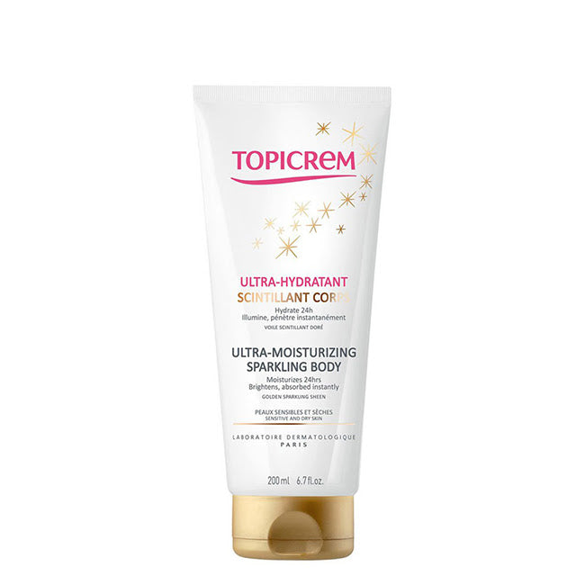 Topicrem Leite Corporal Ultra-Hidratante Brilho Cintilante 200ml