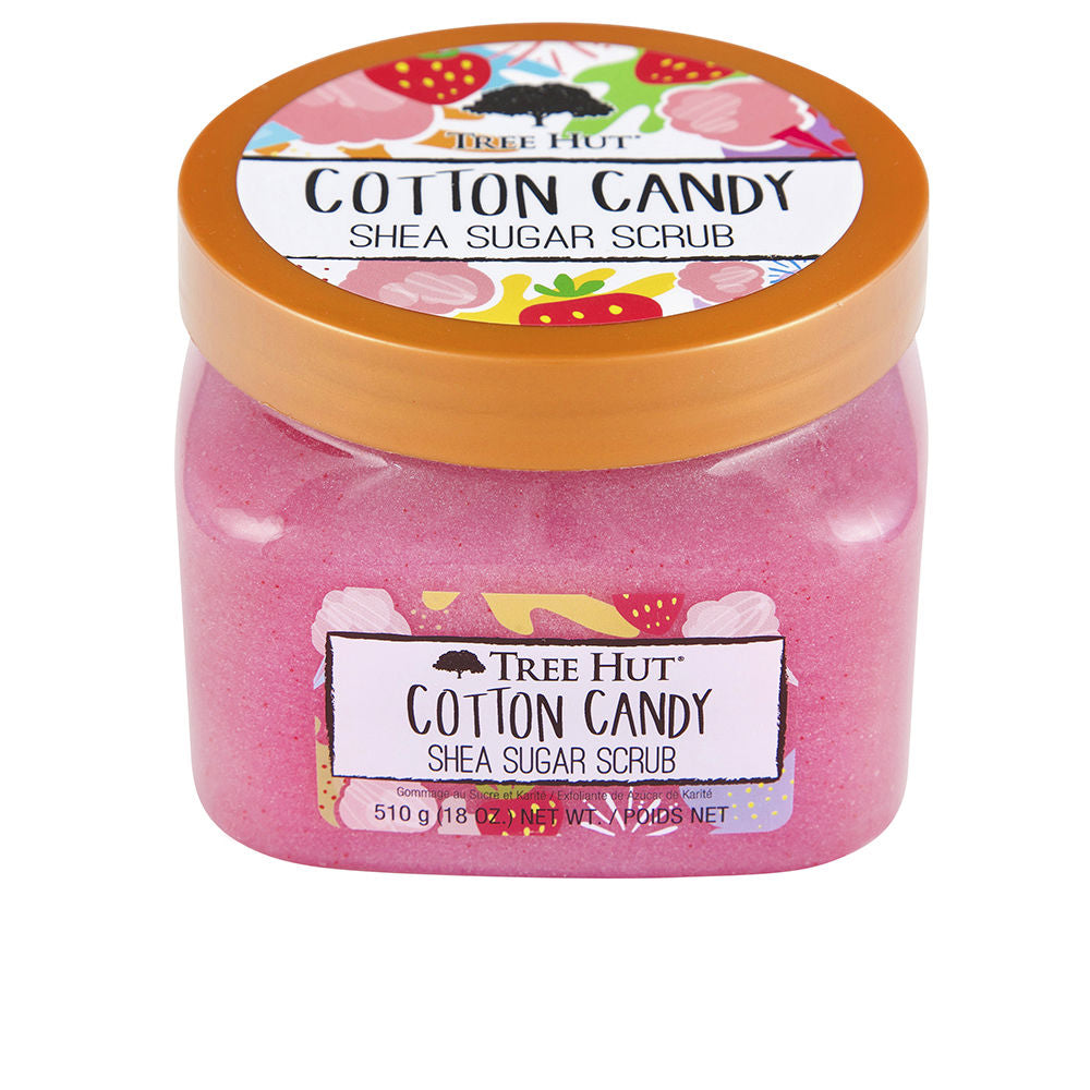 Exfoliante de algodón de azúcar y manteca de karité Tree Hut 510 g