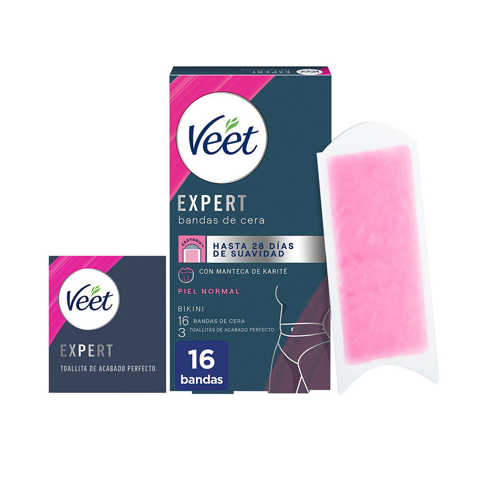 Veet Expert Bandas de Cera para Biquíni Pele Normal x16