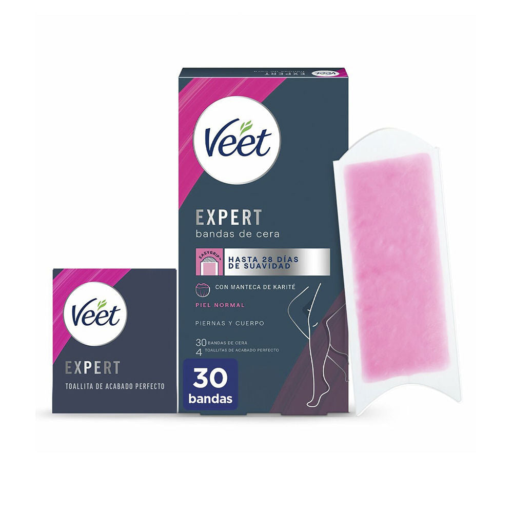 Veet Expert Bandas de Cera Corporal Pele Normal x30