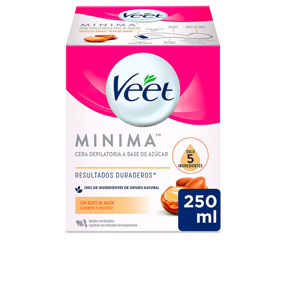 Veet Minima Cera Natural com Óleo de Argan 250ml
