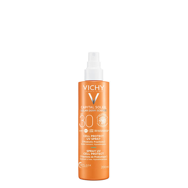 Vichy Capital Soleil Cell Protect Spray Fluido Invisible Spf30 200 Ml