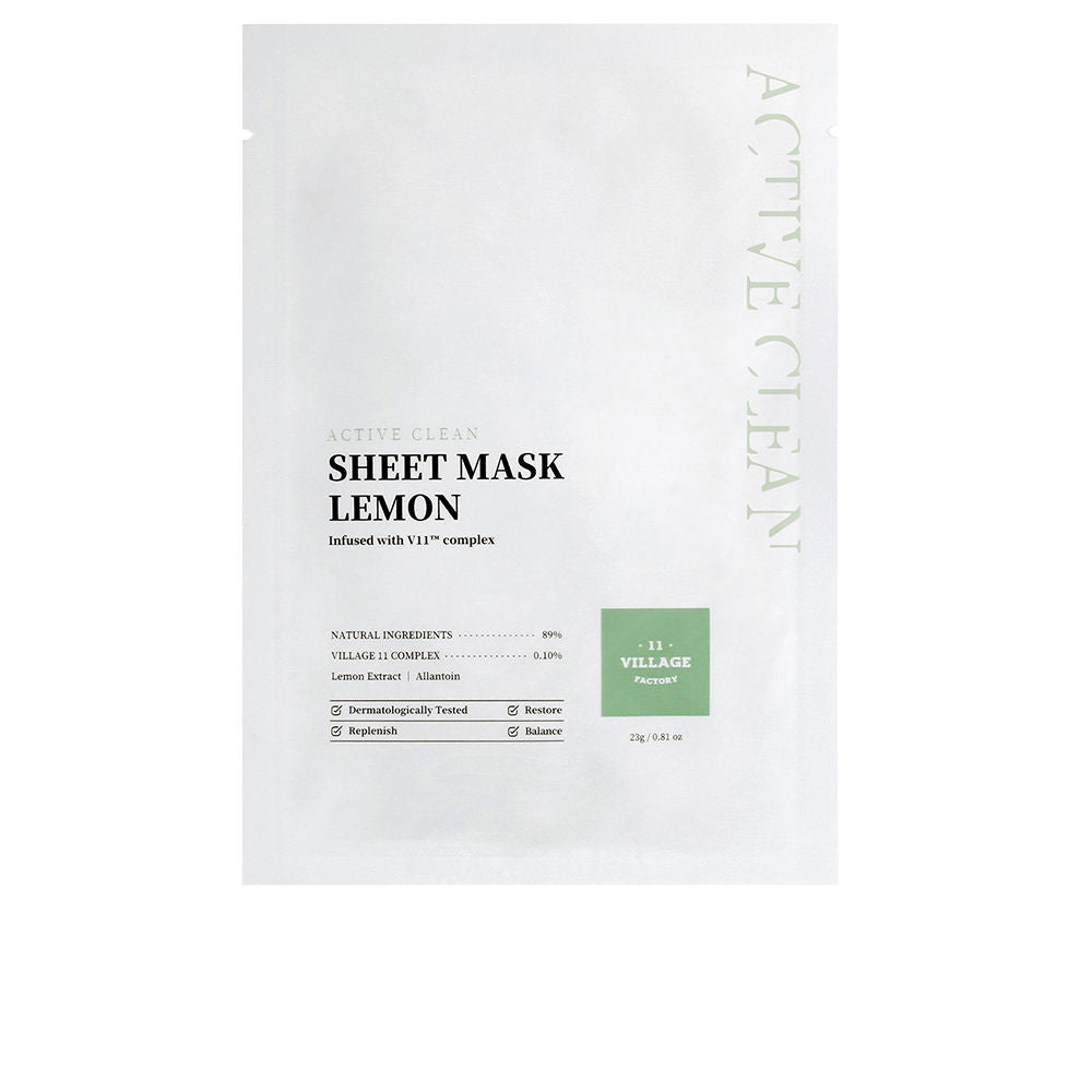 Village 11 Factory Active Clean Máscara de Tecido Lemon 23g