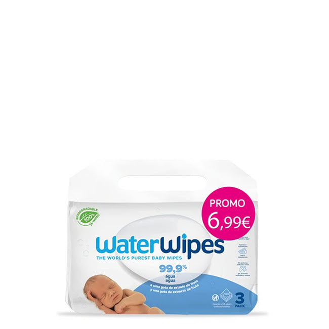 Waterwipes Bio Babyfeuchttücher 3x30