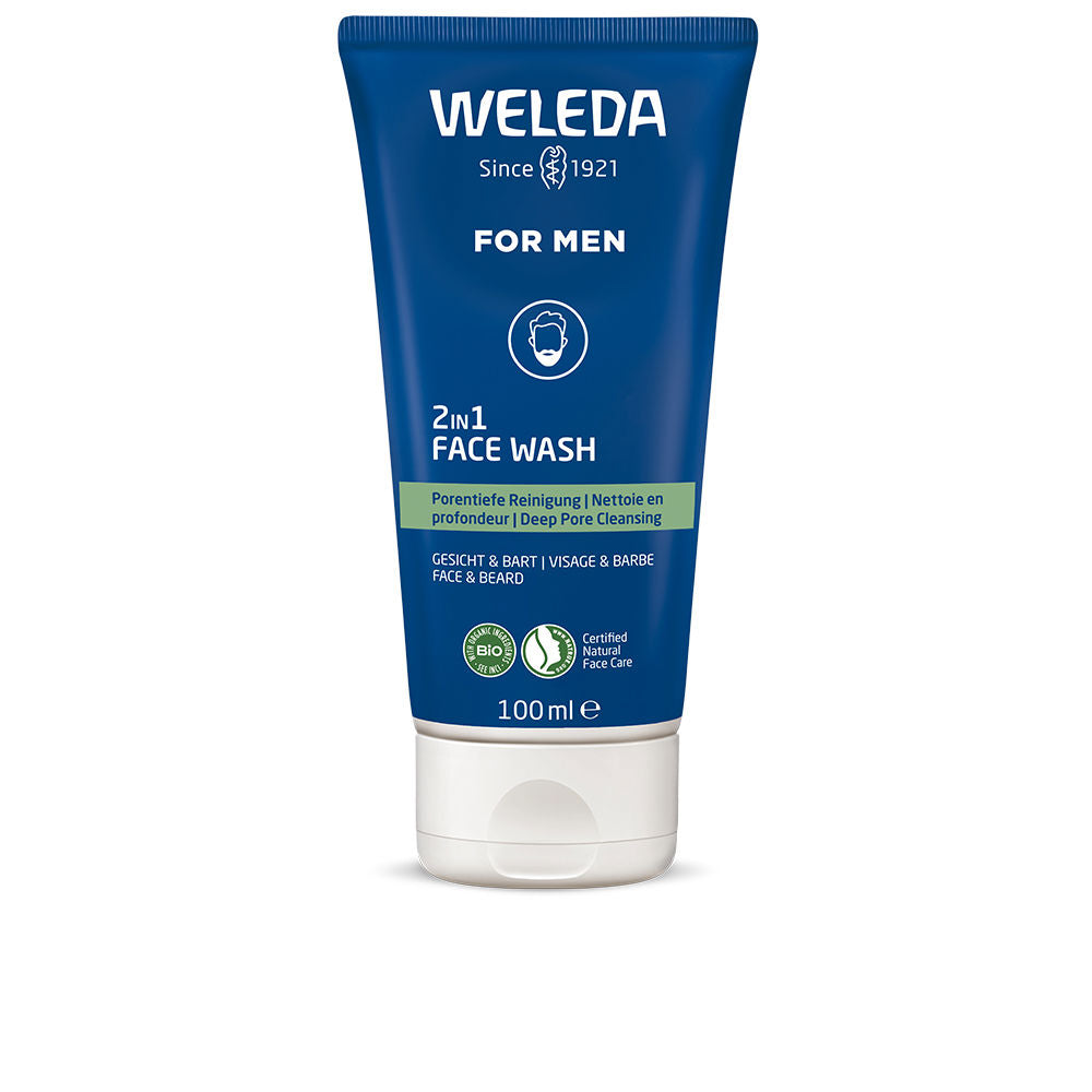 Weleda For Men 2 In 1 Face & Beard Cleansing Gel 100ml