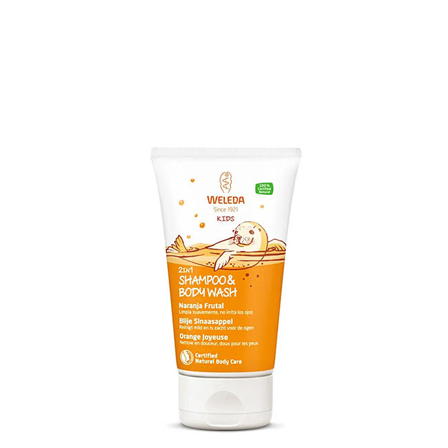 Weleda Kids Shampoo e Gel de Duche Laranja 150ml