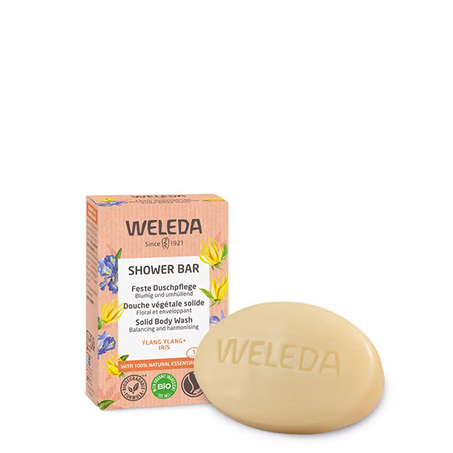 Weleda Shower Bar Sabonete de Duche Envolvente 75g