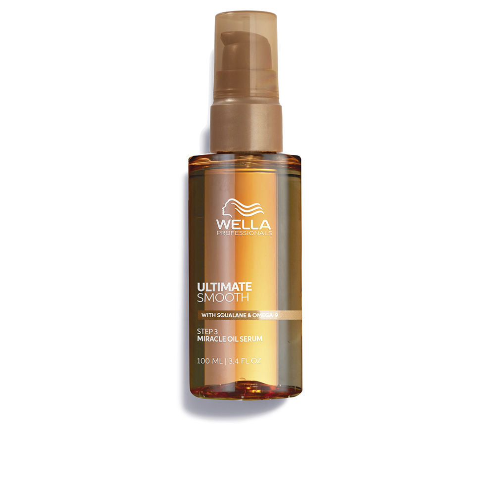 Wella Professionals Ultimate Smooth Sérum Miracle Oil - Aceite para el cabello con Escualano y Omega 9 - Cabello Seco, Apagado y Encrespado (100ml)